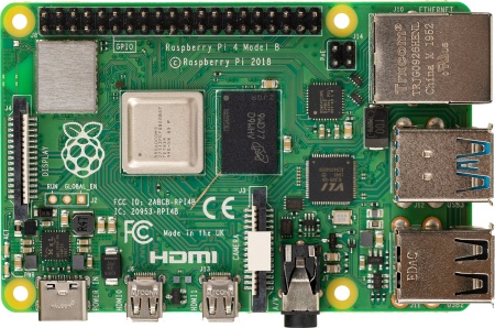 ПК Мини Raspberry Pi 4 Model B BCM2711 (1.5) 4Gb CR noOS GbitEth WiFi BT (RA545)