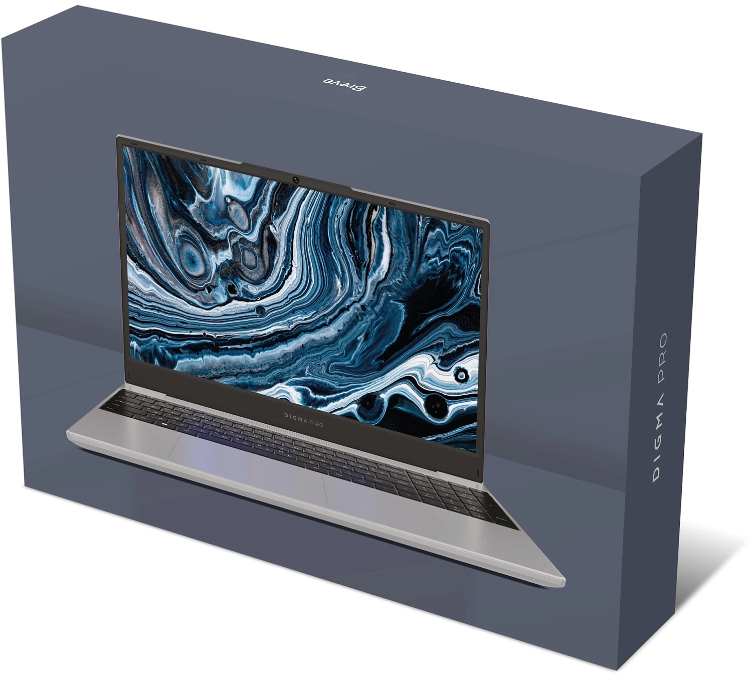 Ноутбук Digma Pro Breve Ryzen 5 7430U 16Gb SSD512Gb AMD Radeon 15.6" IPS FHD (1920x1080) Windows 11 Professional silver WiFi BT Cam 4500mAh