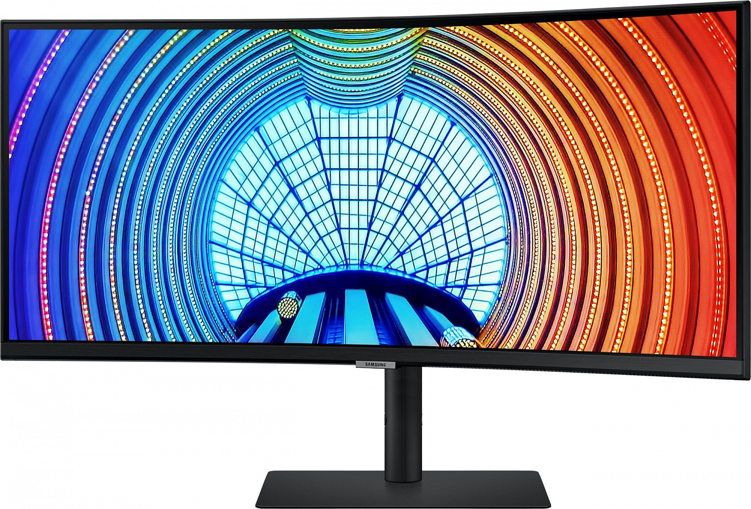 Монитор Samsung 34" LS34A650UBI черный VA LED 5ms 21:9 HDMI матовая HAS Piv 300cd 178гр/178гр 3440x1440 100Hz DP 2K USB 7.6кг