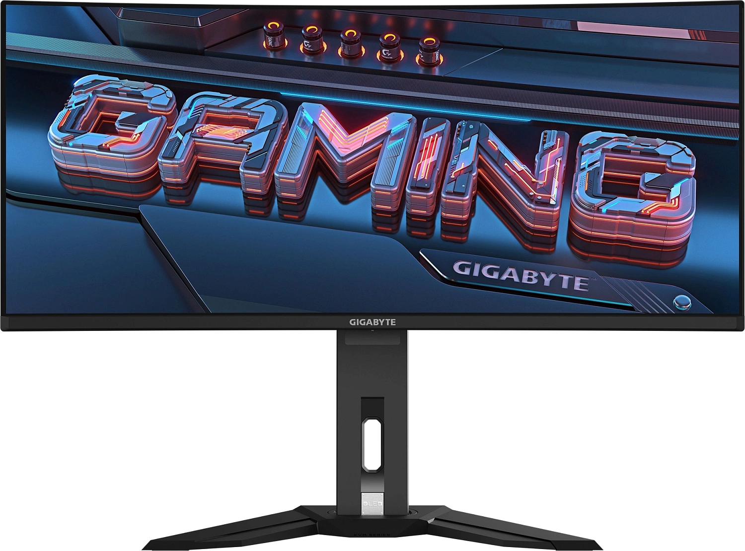 Монитор Gigabyte 34" MO34WQC черный OLED LED 21:9 HDMI матовая HAS 250cd 178гр/178гр 3440x1440 175Hz DP UW USB 9.3кг