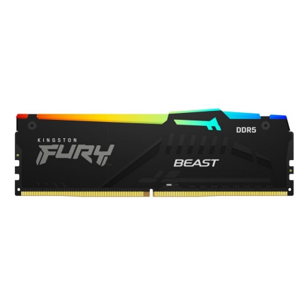 32GB Kingston DDR5 4800 DIMM FURY Beast RGB Gaming Memory KF548C38BBA-32 Non-ECC, , CL38 , 1.1V, KF548C38BBA-32 1RX16 , RTL (328462)