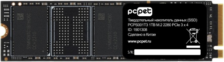 Накопитель SSD PC Pet PCIe 3.0 x4 1TB PCPS001T3 M.2 2280 OEM