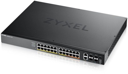 Коммутатор L3 Access коммутатор Zyxel NebulaFlex Pro XGS2220-30HP, rack 19", 24xRJ-45: 1G PoE+ (8 из них PoE++), 2xRJ-45: 1/2.5/5/10G PoE++, 4xSFP+, бюджет PoE 400 Вт