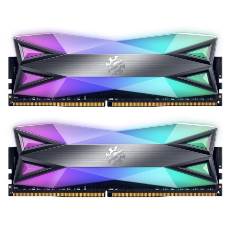 16GB DDR4 3600 DIMM XPG SPECTRIX D60 RGB AX4U36008G18I-DT60 kit 8*2, Non-ECC, CL18-22-22, 1.35V, RTL