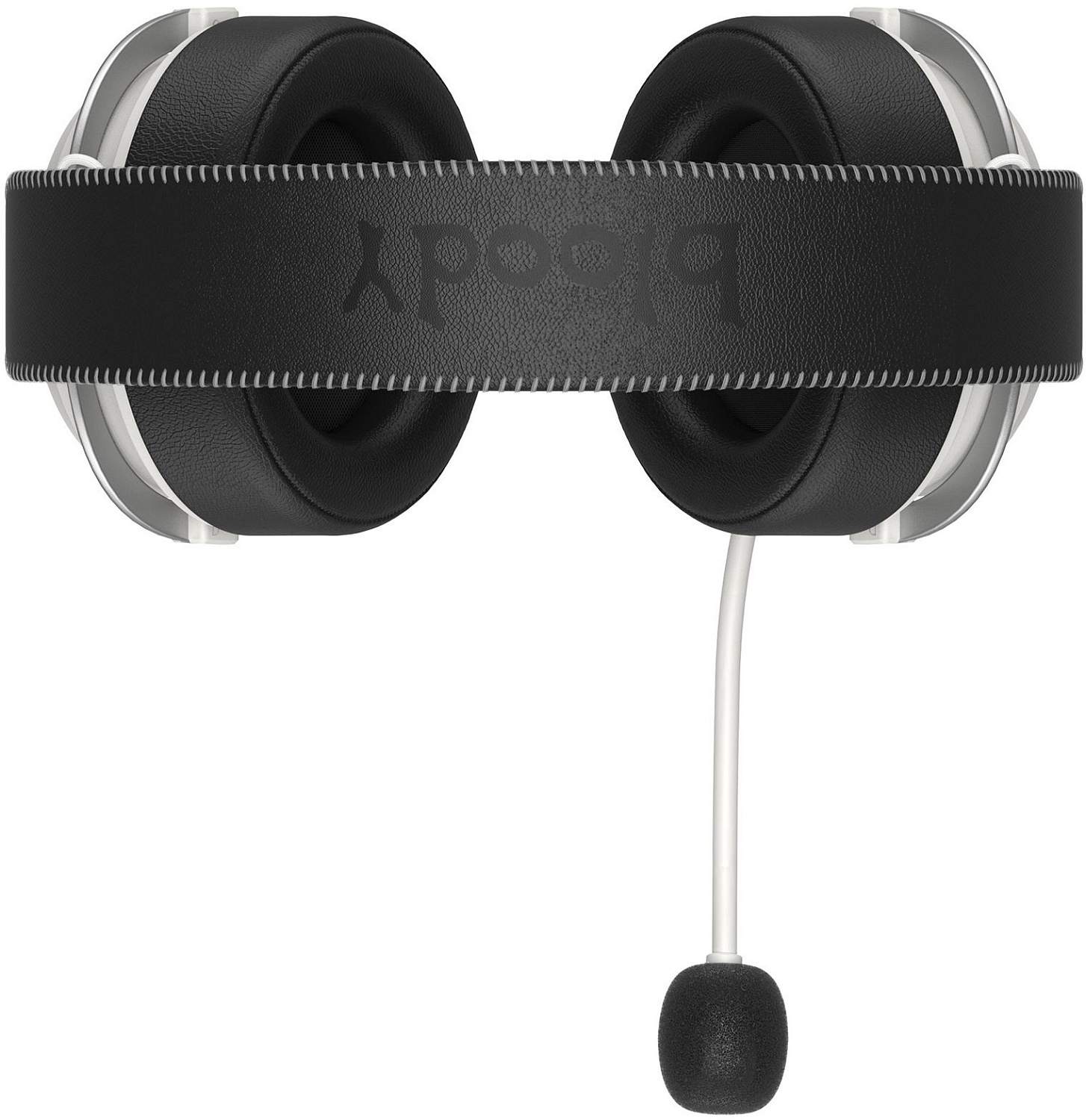 Наушники с микрофоном A4Tech Bloody MR590 Sports белый/черный 1.5м мониторные BT/Radio/3.5mm оголовье (MR590+ WIRED/SPORT WHITE)