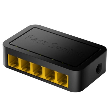 Коммутатор CUDY Bad Pack 5-Port 10/100 Ms Desktop Switch 5-Port 10/100 Ms Desktop Switch, 5 10/100M RJ45 Ports, Loop Detection, Desktop Plastic Case, Power Saving, Plug & Play, Wall-Mount bp