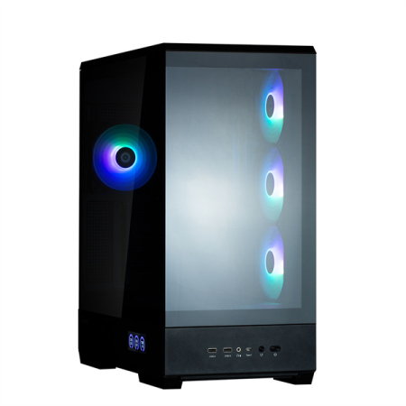 корпус ZALMAN P50 DS, ATX, BLACK, WINDOW, 2x3.5", 3x2.5", 1xUSB TYPE-C, 2xUSB3.0, SIDE 3x120mm ARGB, REAR 1x120mm ARGB (незначительное повреждение коробки)
