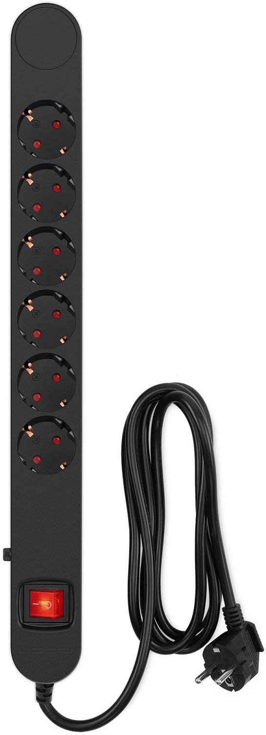 Сетевой фильтр Ippon NF-EU-1.8-10 1.8м (6 розеток) черный (коробка) Сетевой фильтр Ippon NF-EU-1.8-10 1.8м (6 розеток) черный (коробка)