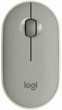 Мышь Logitech Wireless Mouse Pebble M350, Bluetooth, Sand, [910-006751]