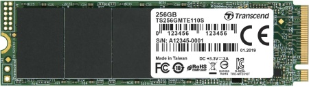 Накопитель SSD Transcend PCIe 3.0 x4 256GB TS256GMTE110S M.2 2280