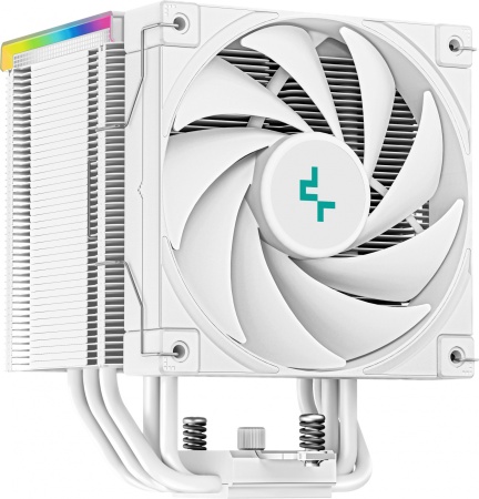 Кулер для процессора DEEPCOOL AK500 DIGITAL WH LGA20XX/1700/1200/115X/AM5/AM4 (9шт/кор, TDP 240W, PWM, Fan 120mm, 5 тепл. трубок, Copper Base, белый) RET