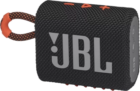 Колонка порт. JBL GO 3 черный/оранжевый 4.2W 1.0 BT 10м (JBLGO3BLKO)