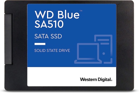 2.5" 2TB WD Blue Client SSD WDS200T3B0A SATA 6Gb/s, 560/530, IOPS 95/84K, MTBF 1,75M, 3D NAND TLC, 500TBW, Retail (856315)