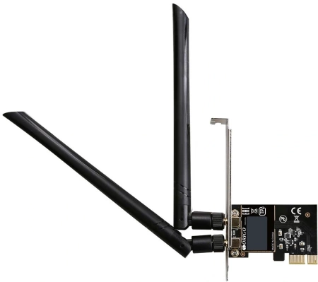 Wi-Fi адаптер ORIGO Беспроводной двухдиапазонный PCI Express адаптер AC1200, 2 съемные антенны 5 дБи