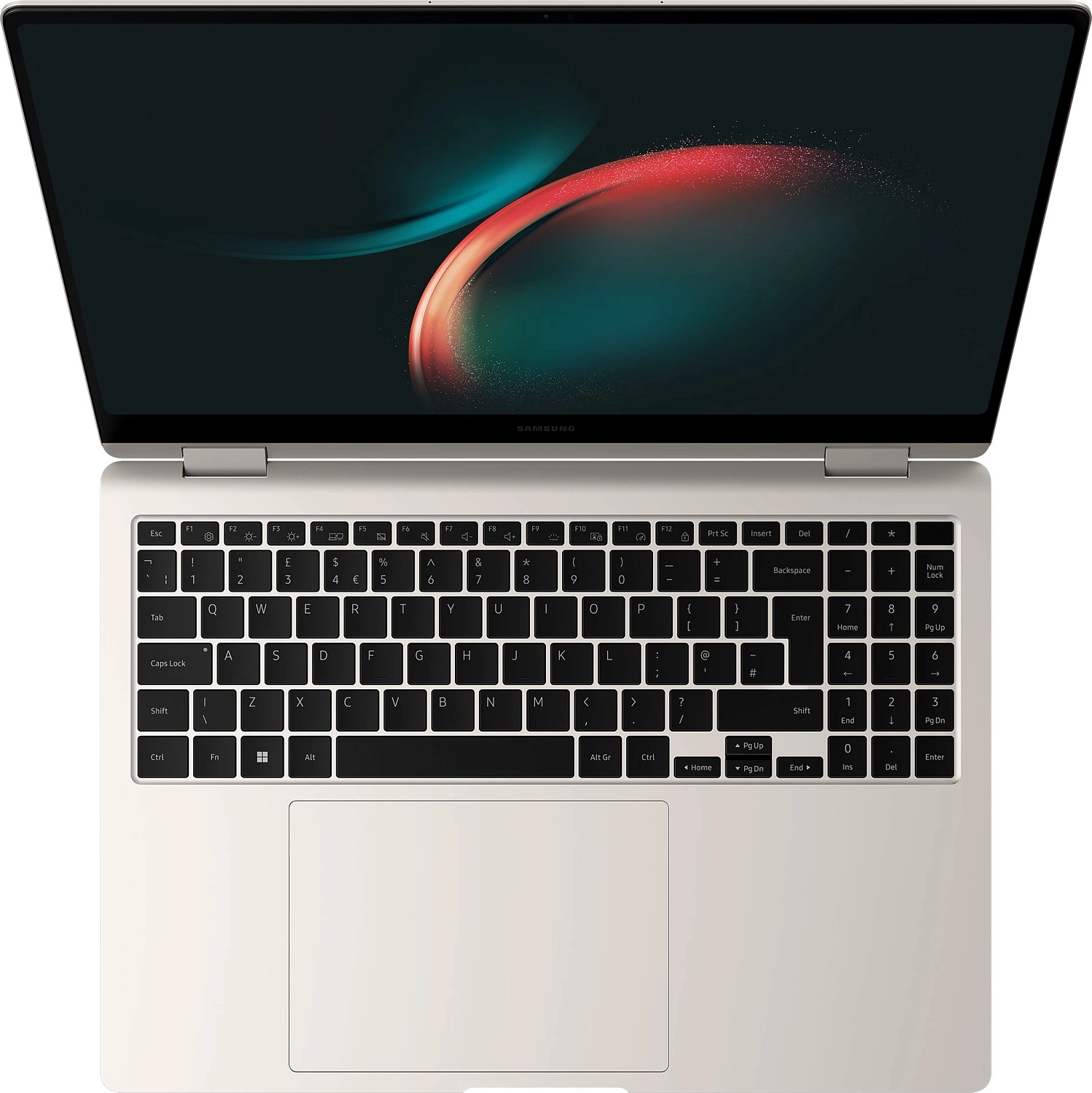 Ноутбук Samsung Galaxy Book 3 Pro 360 NP960 Core i7 1360P 16Gb SSD512Gb Intel Iris Xe graphics 16" AMOLED Touch 3K (2880x1800) Windows 11 Home English 64 beige WiFi BT Cam (NP960QFG-KB2US)