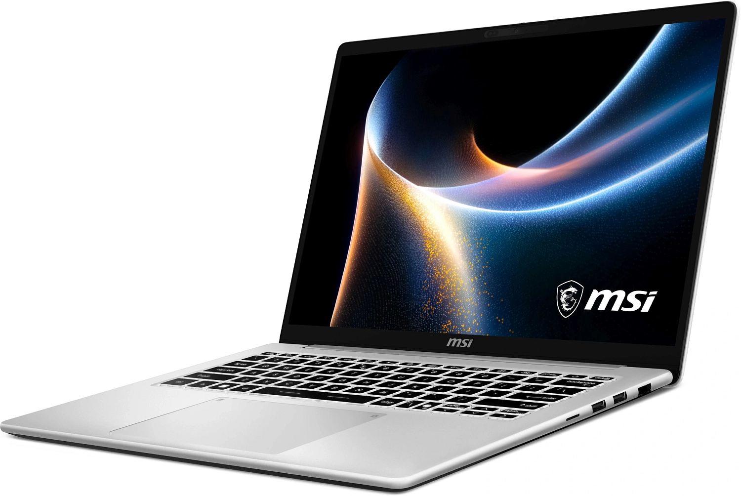 Ноутбук MSI Modern 14S AI+ G3MG-010XRU Intel Core Ultra 7 355/16Gb (1*16 D5)/SSD512Gb/UMA/14"/OLED/WUXGA/1920x1200/60Hz/NoOS/RJ-45/Silver/1.5kg