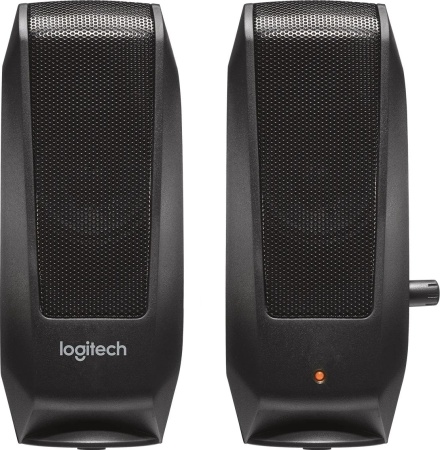 Колонки Logitech S120 2.0 черный 2.2Вт