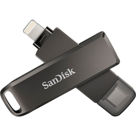 USB накопитель SanDisk iXpand Flash Drive Luxe 256GB - USB-C + Lightning - for iPhone, iPad, Mace USB Type-C devices including Android