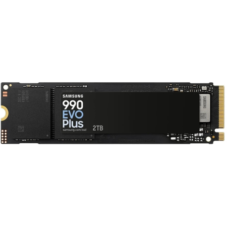 Тведотельный накопитель SSD M.2 (PCI-E NVMe 2.0 Gen 4.0 x4) 2Tb Samsung 990 EVO plus (R6300/W7250MB/s) 1year