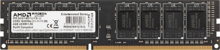 Память DDR3 4Gb 1600MHz AMD R534G1601U1S-U RTL PC3-12800 CL11 DIMM 240-pin 1.5В Ret