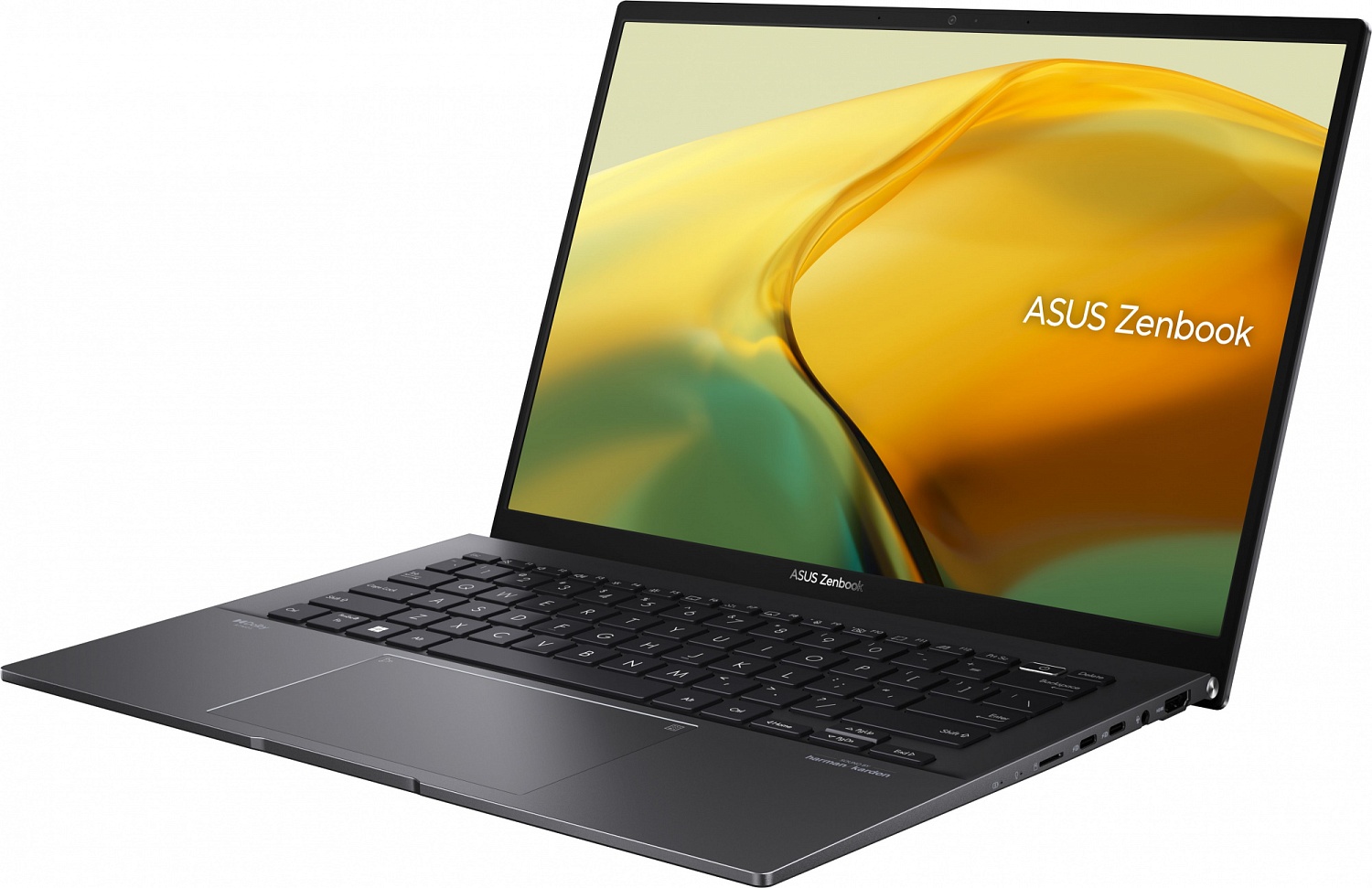 Ноутбук Asus Zenbook 14 UM3402YA-KP688 Ryzen 5 7530U 16Gb SSD512Gb AMD Radeon 14" IPS WQXGA (2560x1600) noOS black WiFi BT Cam Bag (90NB0W95-M016J0)