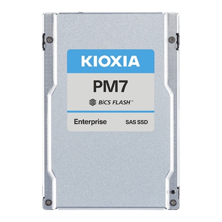 Твердотельный накопитель SSD KIOXIA 2.5" 1600GB Enterprise PM7-V SSD SAS 24Gb/s, 4200/3400, 112-layer BiCS FLASH, SED, 3 DWPD