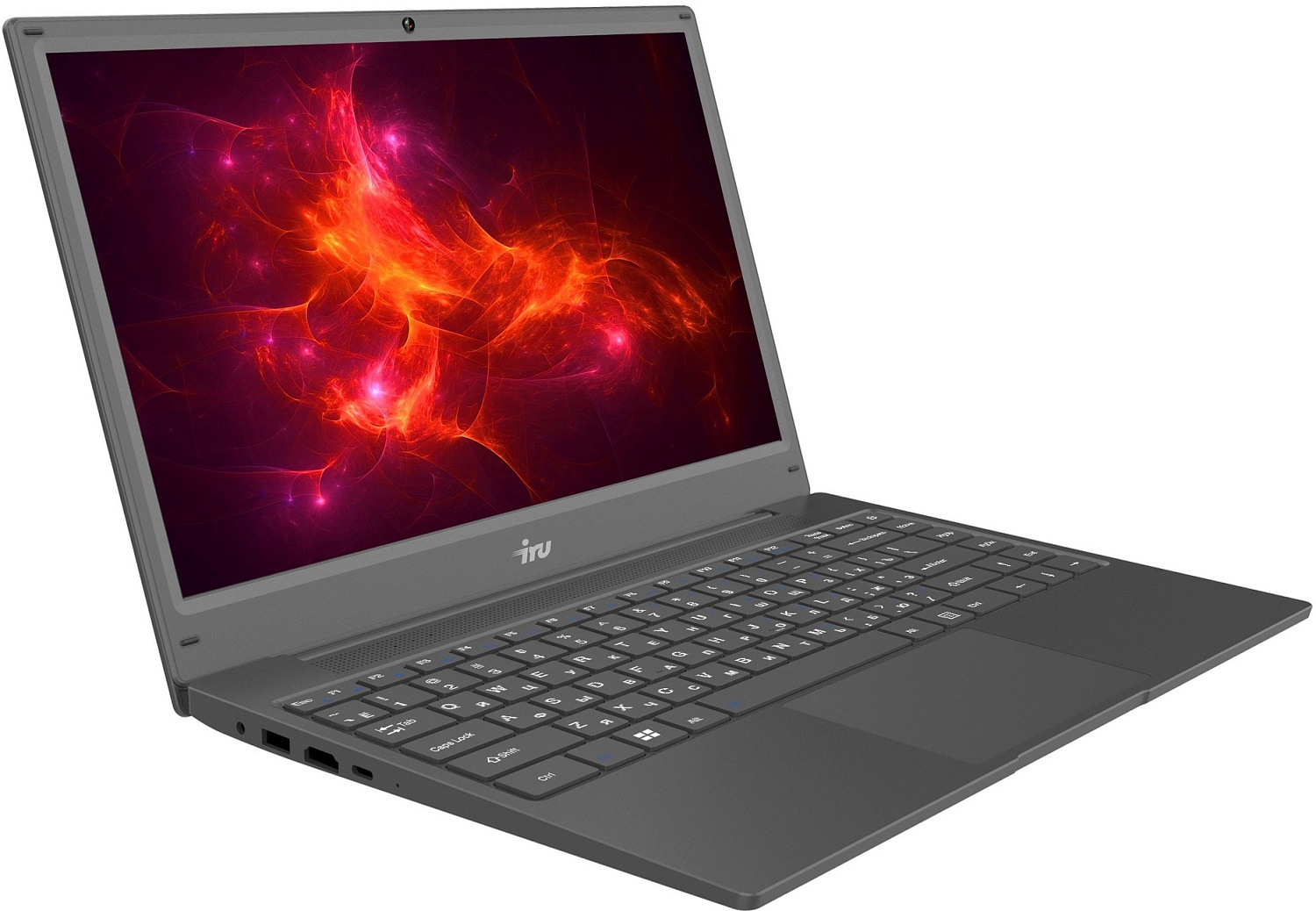 Ноутбук IRU Калибр 14TLH Core i5 1135G7 8Gb SSD1Tb Intel Iris Xe 14.1" IPS FHD (1920x1080) Free DOS grey WiFi BT Cam 4500mAh (1912679)