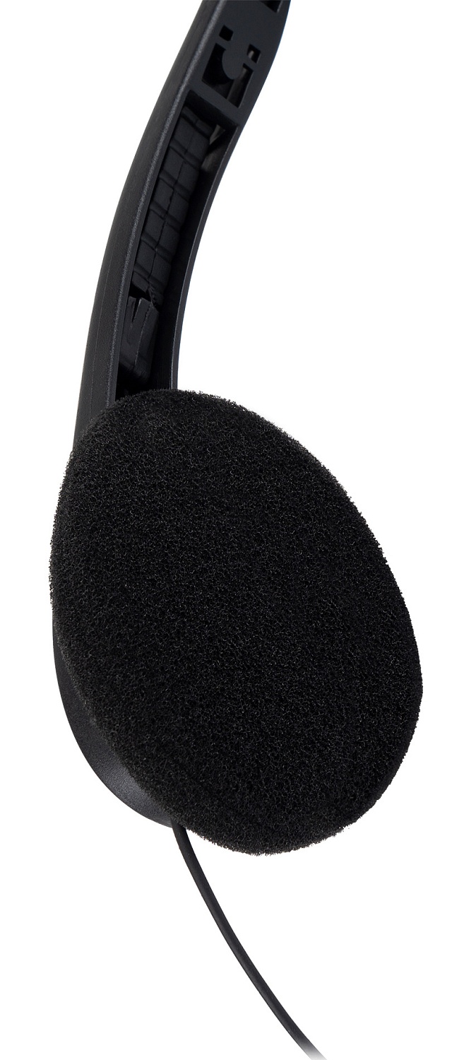 Наушники с микрофоном Оклик HS-M143VB черный 1.8м накладные оголовье (614036)