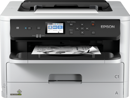 Принтер струйный Epson WorkForce Pro WF-M5298DW (монохромный, А4, печать 1200x2400dpi, 34ppm, 330л.,дуплекс,USB,Ethernet, Wi-Fi,контейнер с чернилами на 2000 стр.)