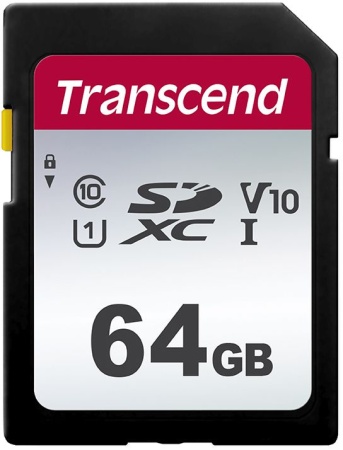 Флеш карта SDXC Transcend 64GB TS64GSDC300S 300S w/o adapter