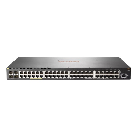 JL256A HPE Коммутатор Aruba 2930F Managed L3 48G PoE+ 370W 4SFP+ Switch