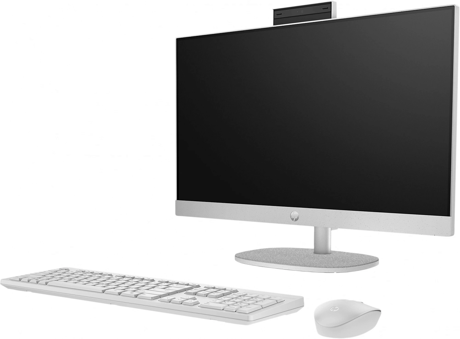 Моноблок HP 24-cr0034ci 23.8" Full HD i7 1355U (1.7) 16Gb SSD512Gb Iris Xe noOS GbitEth WiFi BT 90W клавиатура мышь Cam белый 1920x1080