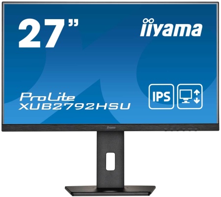 Монитор LCD 27'' 16:9 1920х1080(FHD) IPS, nonGLARE, 75 Гц, 250cd/m2, H178°/V178°, 1000:1, 80M:1, 16.7M, 4ms, VGA, HDMI, DP, USB-Hub, Height adj, Pivot, Tilt, Swivel, Speakers, 3Y, Black