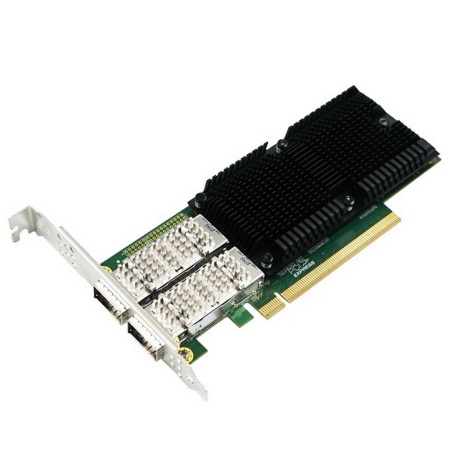 Сетевая карта LR-Link NIC PCIe 4.0 x16, 2 x 100G, QSFP28, Intel E810 chipset (FH+LP)