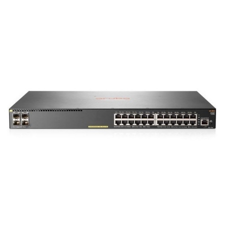 JL255A HPE Коммутатор Aruba 2930F Managed L3 24G PoE+ 370W 4SFP+ Switch