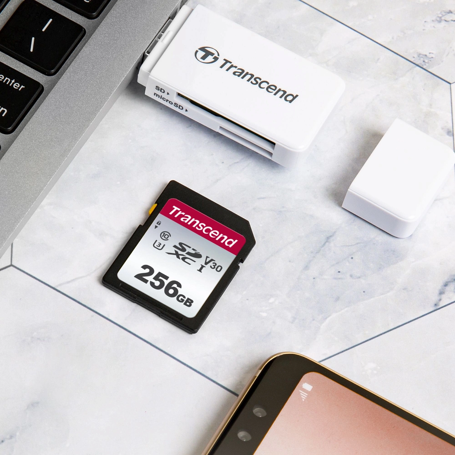 Флеш карта SDXC Transcend 256GB TS256GSDC300S w/o adapter