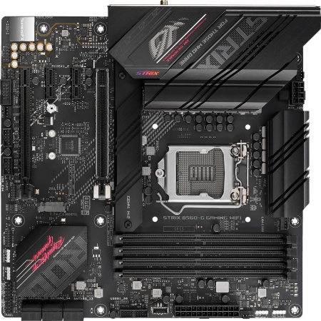 Материнская плата Asus ROG STRIX B560-G GAMING WIFI Soc-1200 Intel B560 4xDDR4 mATX AC`97 8ch(7.1) 2.5Gg+HDMI+DP