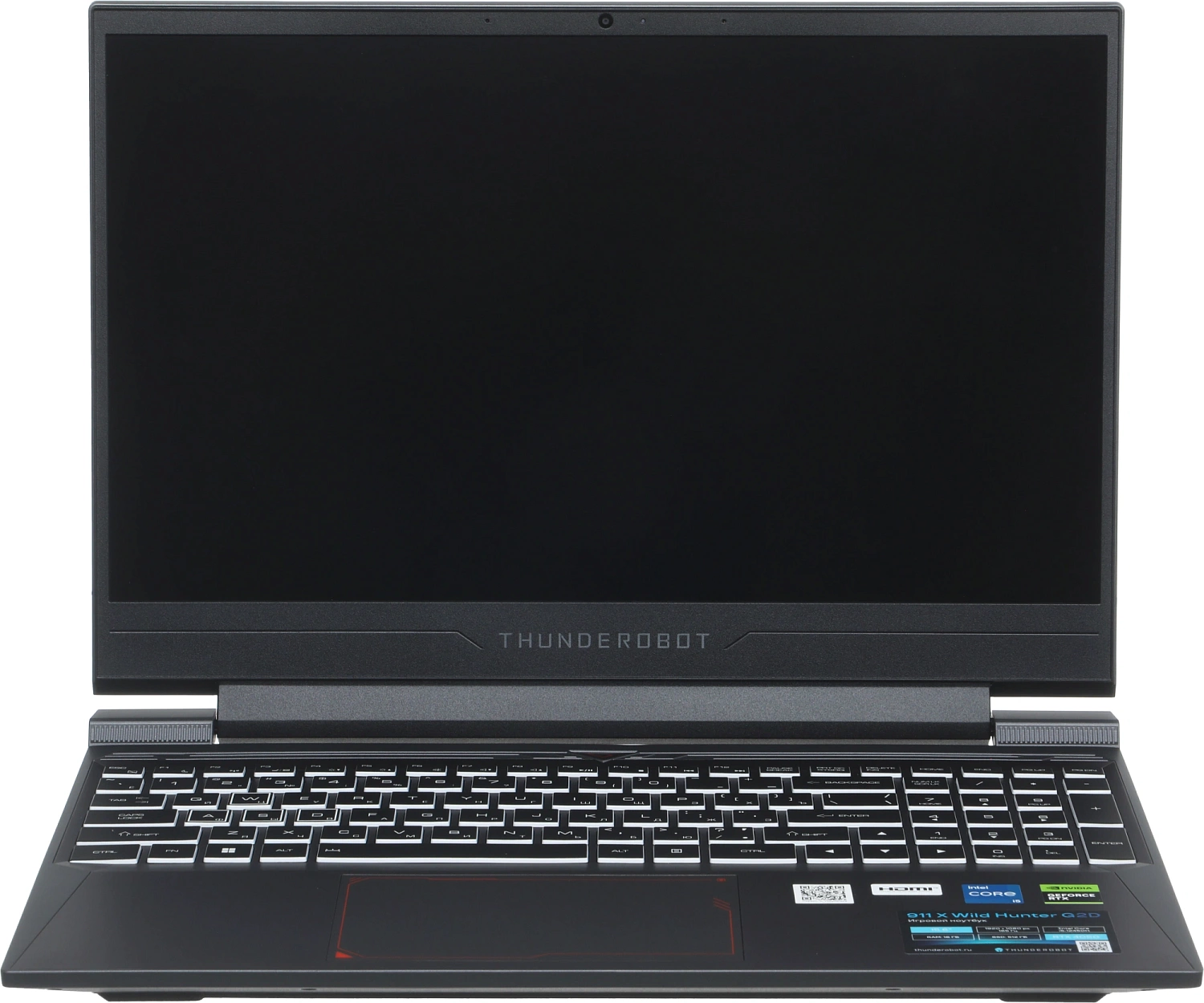 Ноутбук Thunderobot 911 X Wild Hunter G2D Core i5 12450H 16Gb SSD512Gb NVIDIA GeForce RTX4050 6Gb 15.6" IPS FHD (1920x1080) FreeDOS grey WiFi BT Cam (JT009A00KRU)