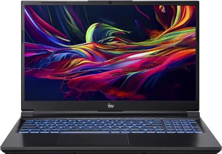 Ноутбук IRU Калибр 15ALC Core i5 12500H 8Gb SSD256Gb NVIDIA GeForce GTX 1650 4Gb 15.6" IPS FHD (1920x1080) Free DOS black WiFi BT Cam 3465mAh