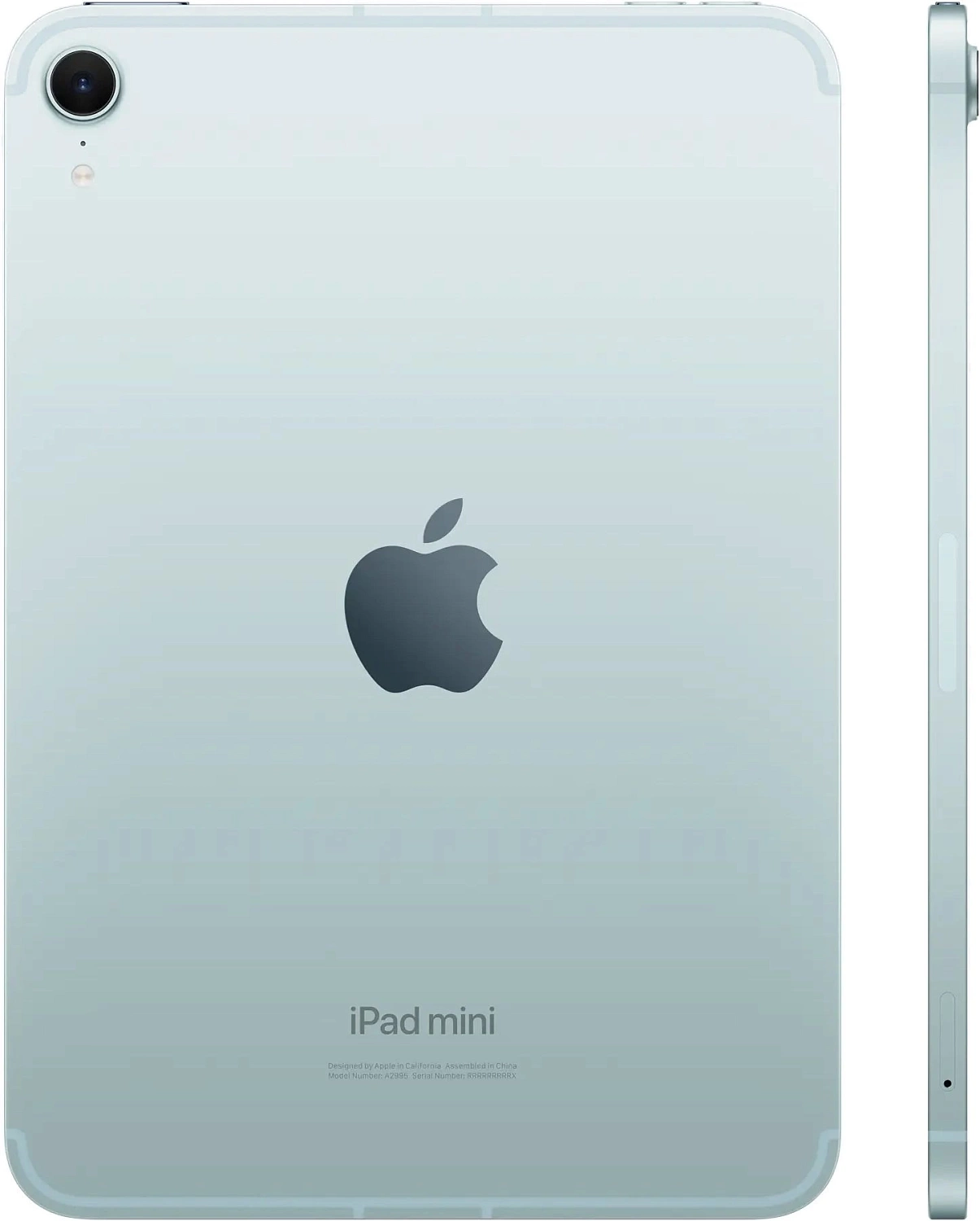 Планшет Apple iPad mini 2024 A2995 A17 Pro 6С RAM8Gb ROM256Gb 8.3" IPS 2266x1488 5G eSIM iOS голубой 12Mpix 12Mpix BT WiFi 9hr
