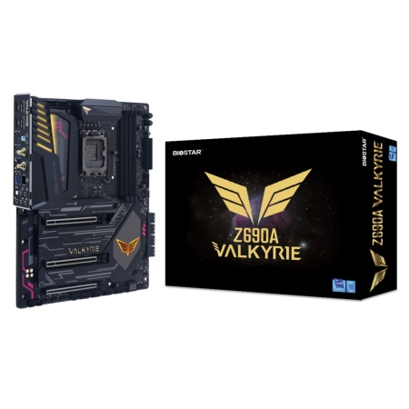 Z690A VALKYRIE, Socket 1700, Intel®Z690, 4xDDR4-3200, HDMI+HDMI+DP+DP, 3xPCI-Ex16, 8xSATA3(RAID 0/1/5/10), 1xM.2, 8Ch Audio, 1x2.5GbLan, WiFi, (0+4)xUSB2.0, (7+2)xUSB3.2, (1+1)xUSB3.2 Type-C™, 1xPS/2, ATX, RTL{} (685611)