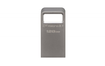 Флеш Диск Kingston 128Gb DataTraveler Micro 3.1 DTMC3/128GB USB3.1 серебристый