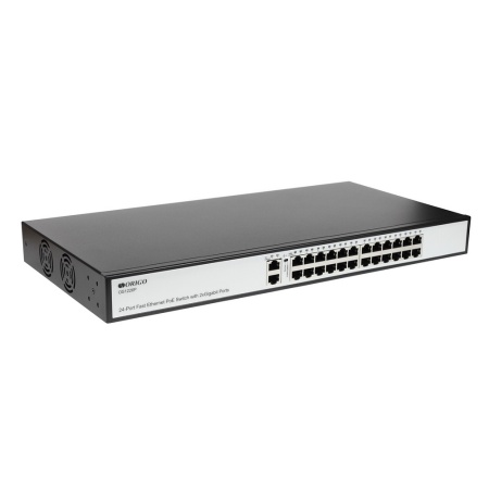 OS1226P/285W/A1A Неуправляемый PoE-коммутатор, 24x100Base-TX, 2x1000Base-T, PoE до 250м OS1226P/285W/A1A Неуправляемый PoE-коммутатор, 24x100Base-TX, 2x1000Base-T, PoE до 250м