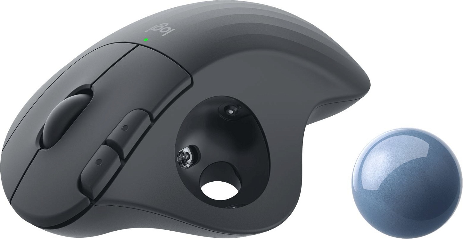Трекбол Logitech Ergo M575 графитовый оптическая (2000dpi) беспроводная BT/Radio USB2.0 (4but) Трекбол Logitech Ergo M575 графитовый оптическая (2000dpi) беспроводная BT/Radio USB2.0 (4but)