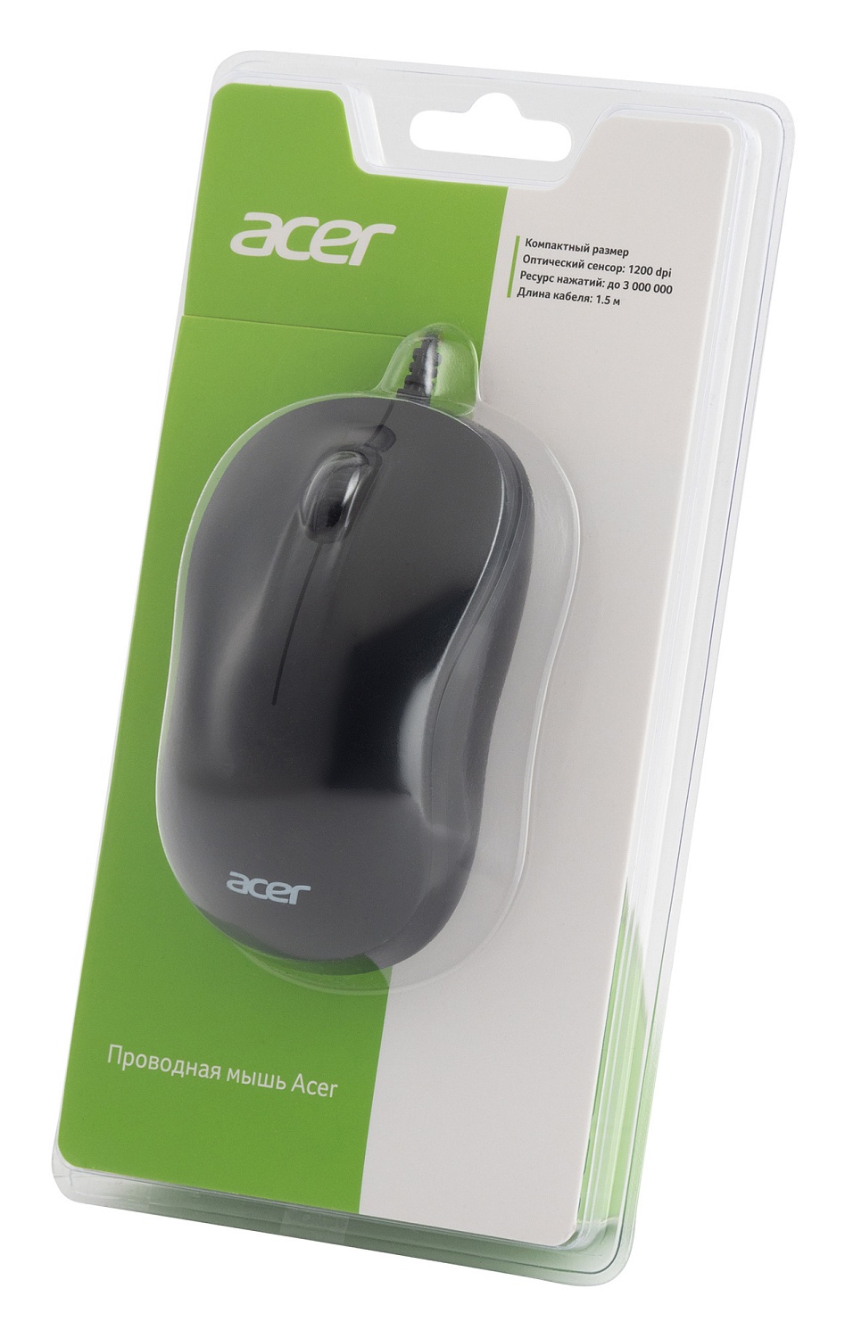 Мышь Acer OMW140 черный оптическая (1200dpi) USB (3but) Мышь Acer OMW140 черный оптическая (1200dpi) USB (3but)