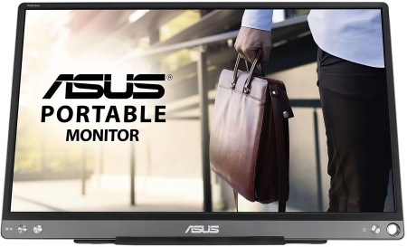 Монитор Asus 15.6" Portable MB16ACE темно-серый IPS LED 16:9 матовая 220cd 178гр/178гр 1920x1080 60Hz FHD USB 0.8кг