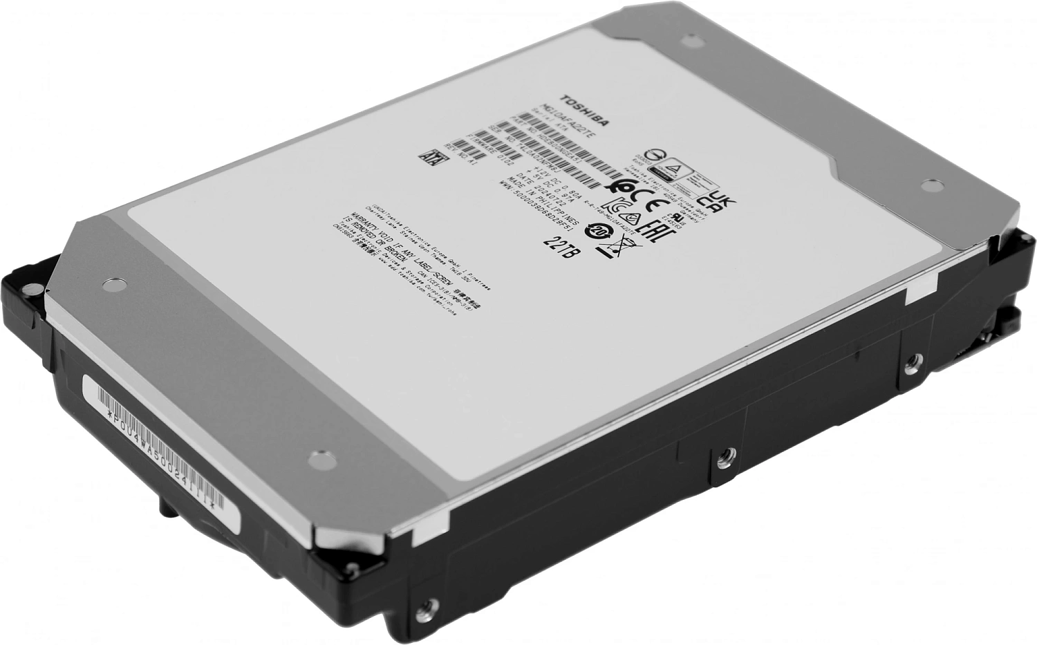 Жесткий диск Toshiba SATA-III 22TB MG10AFA22TE Enterprise Capacity 512E (7200rpm) 512Mb 3.5"