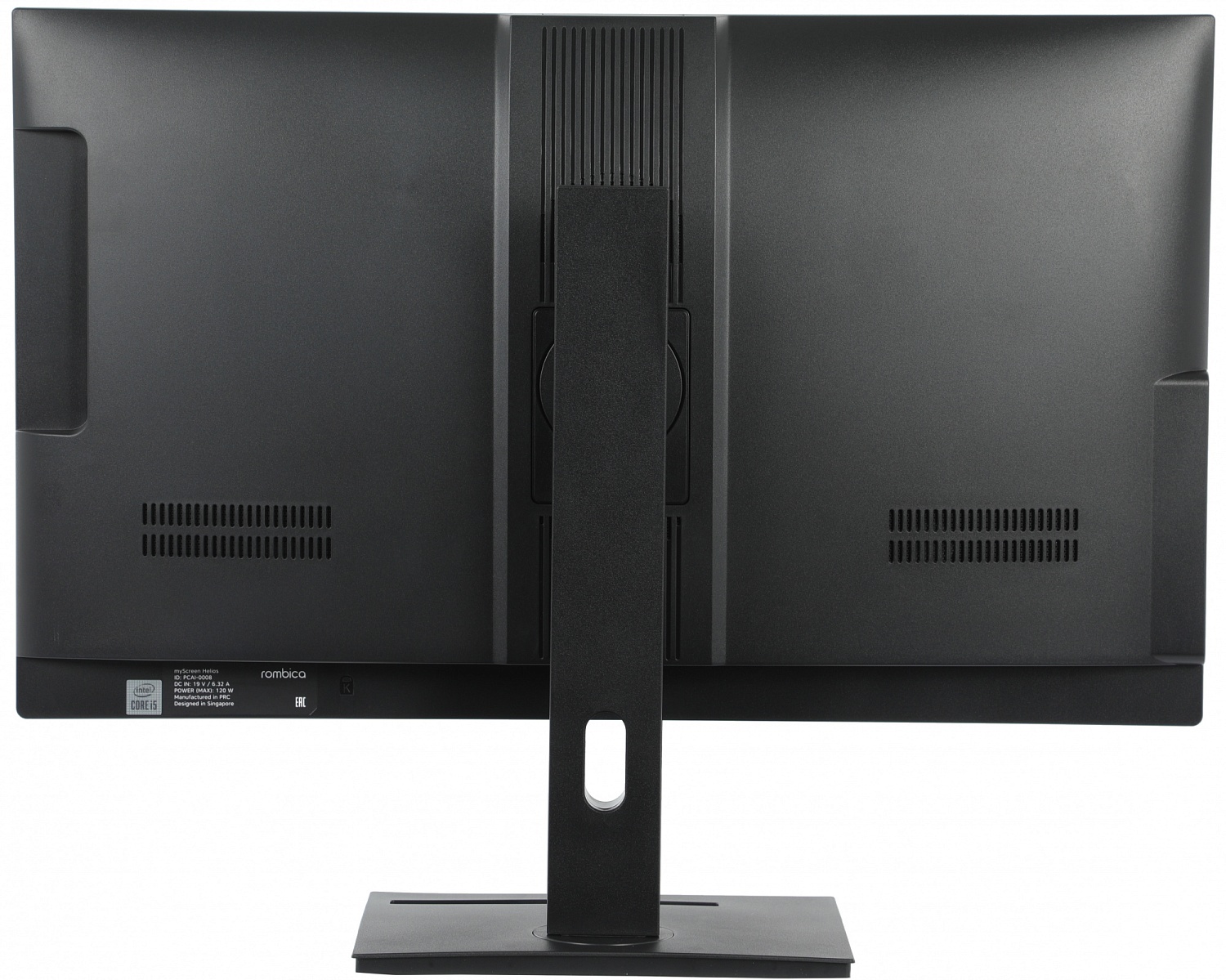 Моноблок Rombica Helios 27" Full HD i5 10400 (2.9) 16Gb SSD512Gb UHDG 630 DVDRW CR Windows 11 Professional GbitEth WiFi BT клавиатура мышь Cam черный 1920x1080