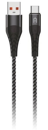Кабель Alteracs USB-Type C FT01-AC текстиль Dark grey