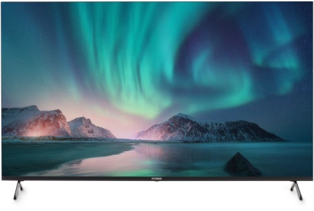 Телевизор LED Hyundai 50" H-LED50BU7006 Android TV Frameless Metal черный 4K Ultra HD 60Hz DVB-T2 DVB-C DVB-S DVB-S2 USB WiFi Smart TV